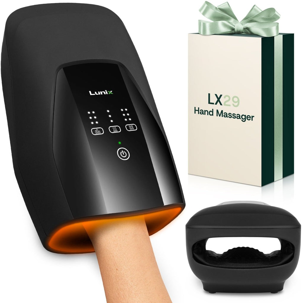 Hand Massager with Heat Charcoal Black | Lunix - Hand Massager - Lunix