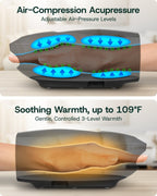 Hand Massager with Heat Charcoal Black | Lunix - Hand Massager - Lunix