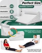 Lunix LX8 4-Piece Wedge Pillow Set | Lunix - Wedge Pillow Set - Lunix