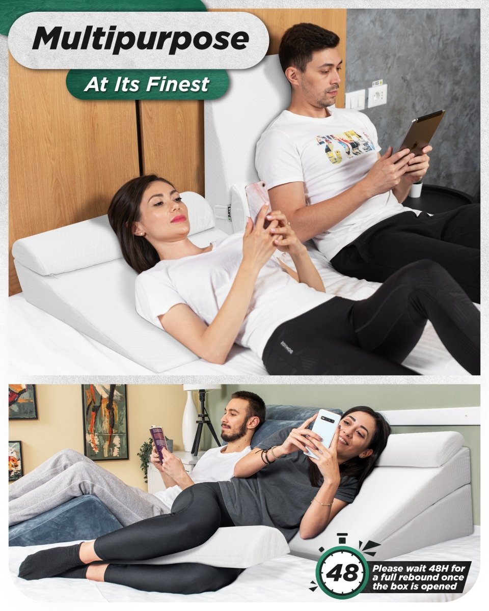 Lunix LX8 4-Piece Wedge Pillow Set | Lunix - Wedge Pillow Set - Lunix