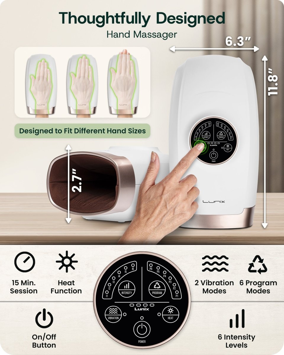 LX3 Hand Massager Lunar White | Lunix - Hand Massager - Lunix
