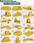 Modular Play Couch Amber Yellow | Lunix - Children Furniture - Lunix