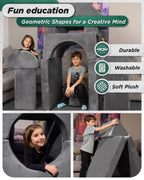Modular Play Couch Granite Gray | Lunix - Children Furniture - Lunix