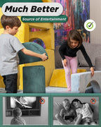 Modular Play Couch Sage Teal | Lunix - Children Furniture - Lunix