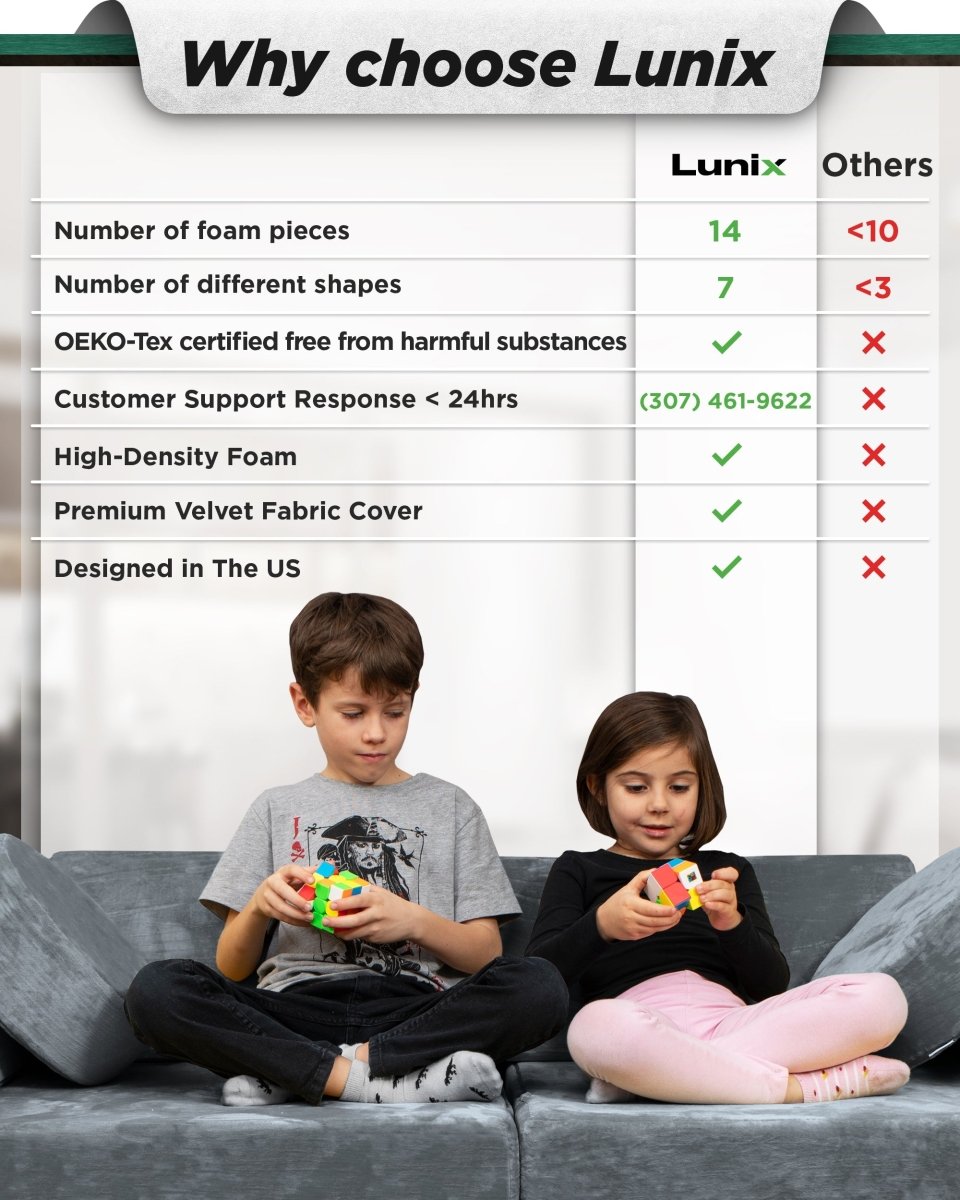 Play Couch + Extra Cover Bundle | Lunix - Children Furniture - Lunix