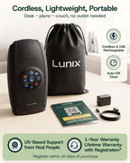 Red Light Hand Massager Charcoal Black | Lunix - Hand Massager - Lunix