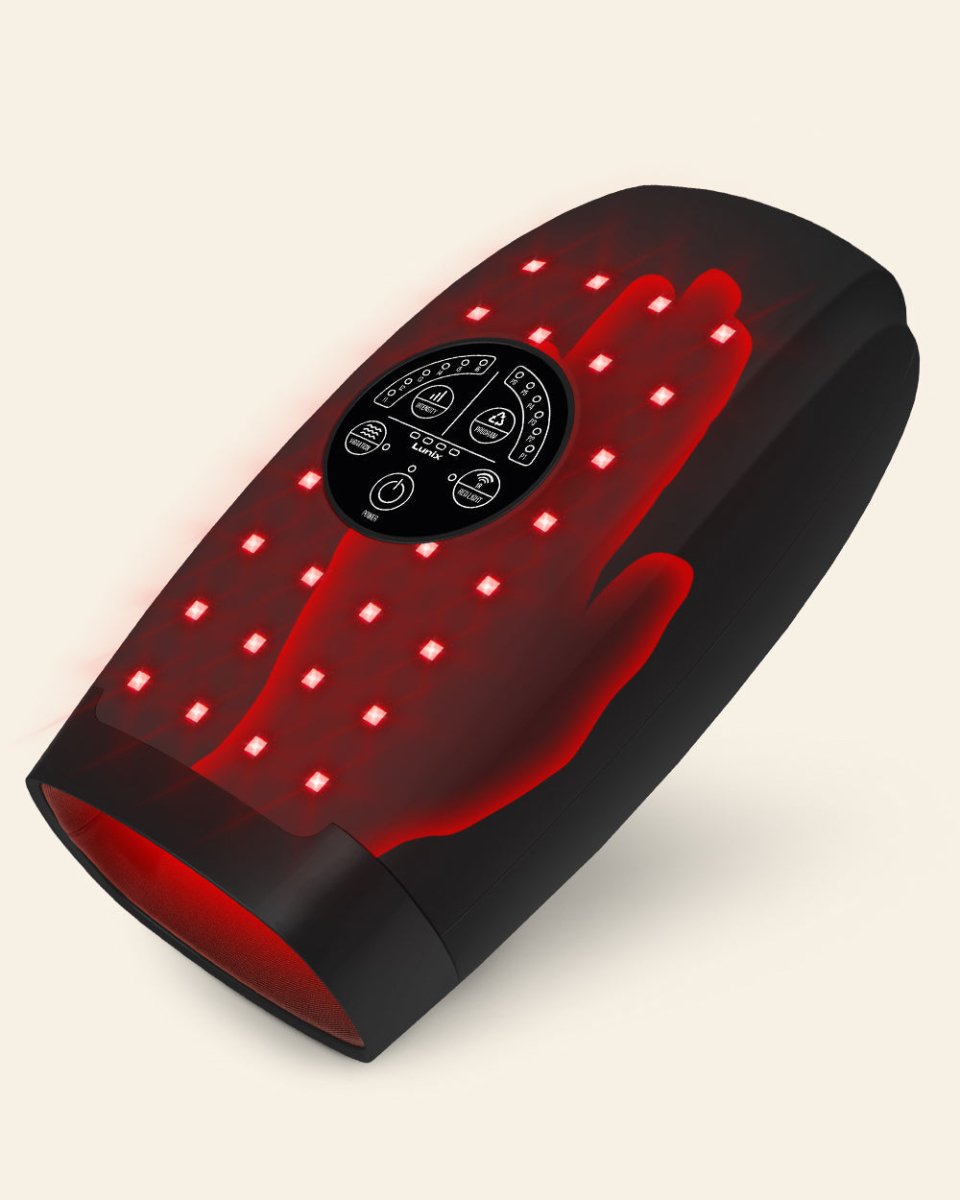 Red Light Hand Massager Charcoal Black | Lunix - Hand Massager - Lunix
