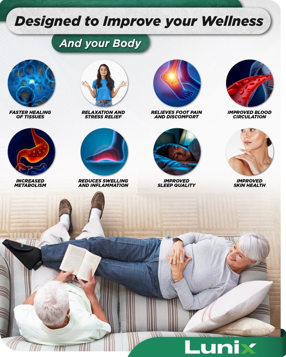 Red Light Therapy for Feet Charcoal Black | Lunix - Red Light Therapy - Lunix
