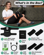 Red Light Therapy Wrap Charcoal Black | Lunix - Red Light Therapy - Lunix