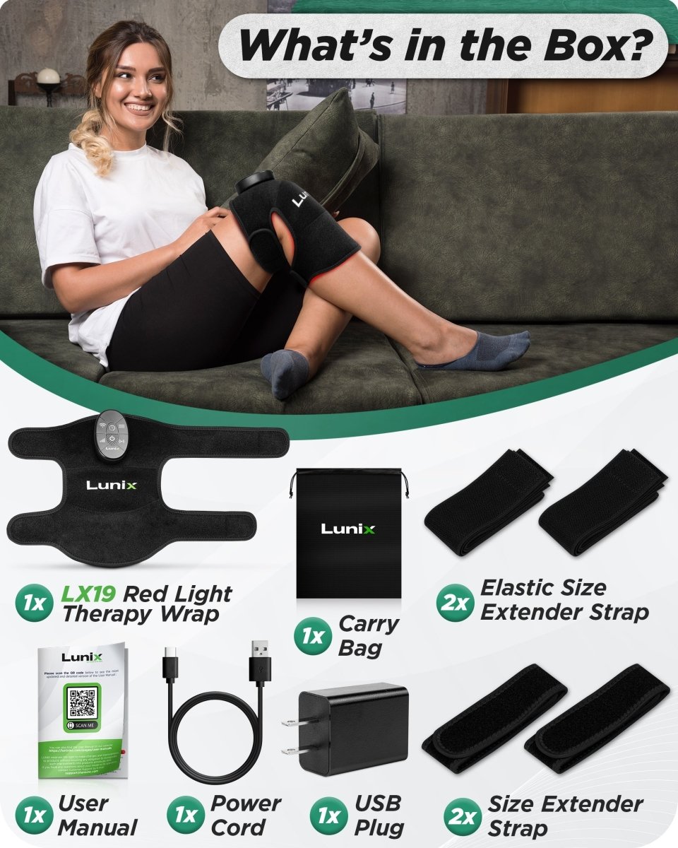 Red Light Therapy Wrap Charcoal Black | Lunix - Red Light Therapy - Lunix