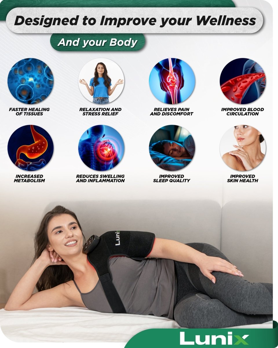 Red Light Therapy Wrap Charcoal Black | Lunix - Red Light Therapy - Lunix