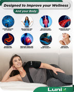 Red Light Therapy Wrap Charcoal Black | Lunix - Red Light Therapy - Lunix