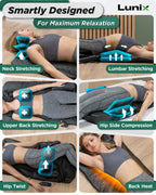 Stretching Mat Massager Charcoal Black | Lunix - Massage Mat - Lunix