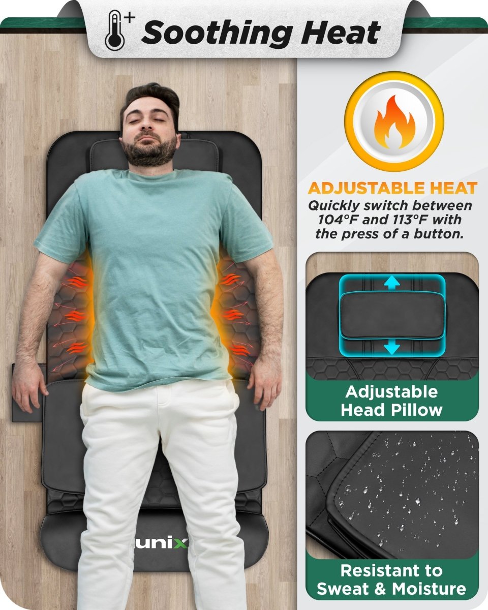 Stretching Mat Massager Charcoal Black | Lunix - Massage Mat - Lunix