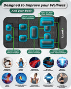 Stretching Mat Massager Charcoal Black | Lunix - Massage Mat - Lunix