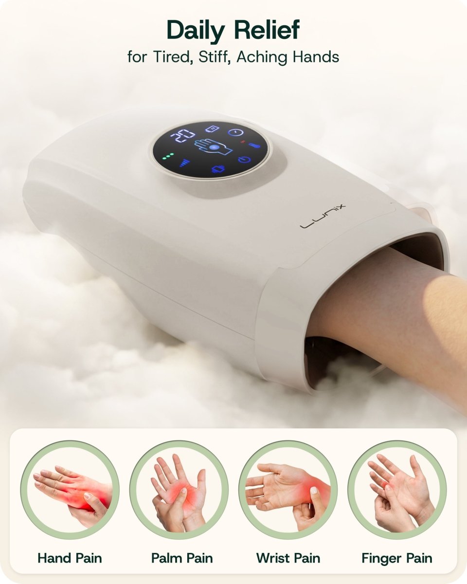 Touchscreen Hand Massager Cloud Gray | Lunix - Hand Massager - Lunix