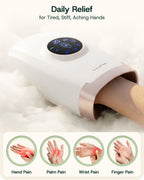 Touchscreen Hand Massager Lunar White | Lunix - Hand Massager - Lunix