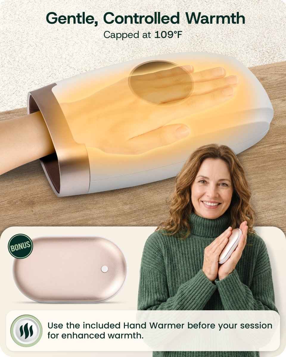 Touchscreen Hand Massager Lunar White | Lunix - Hand Massager - Lunix