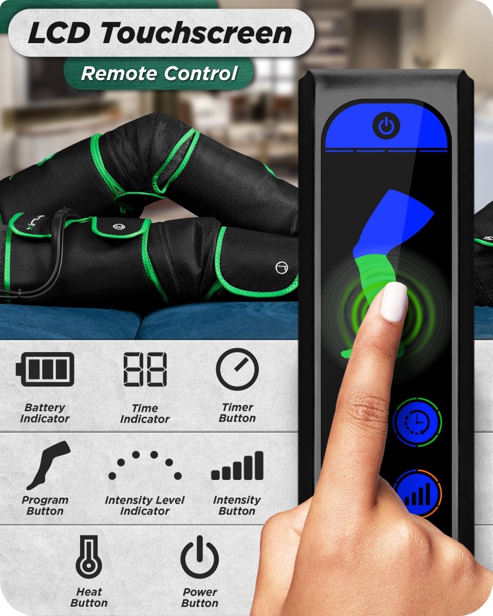 Upgraded Full Leg Massager Forest Green | Lunix - Full Leg Massager - Lunix