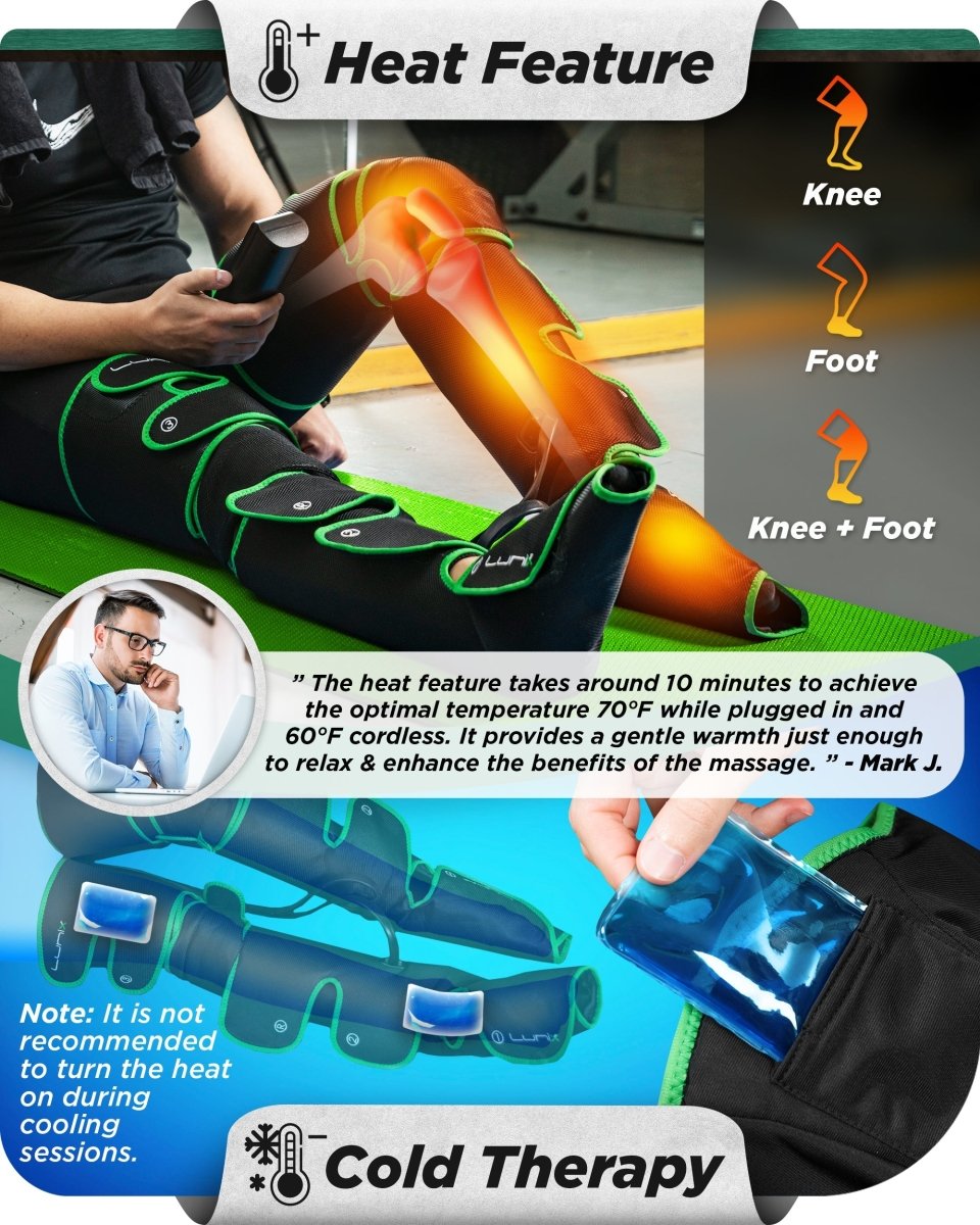Upgraded Full Leg Massager Forest Green | Lunix - Full Leg Massager - Lunix