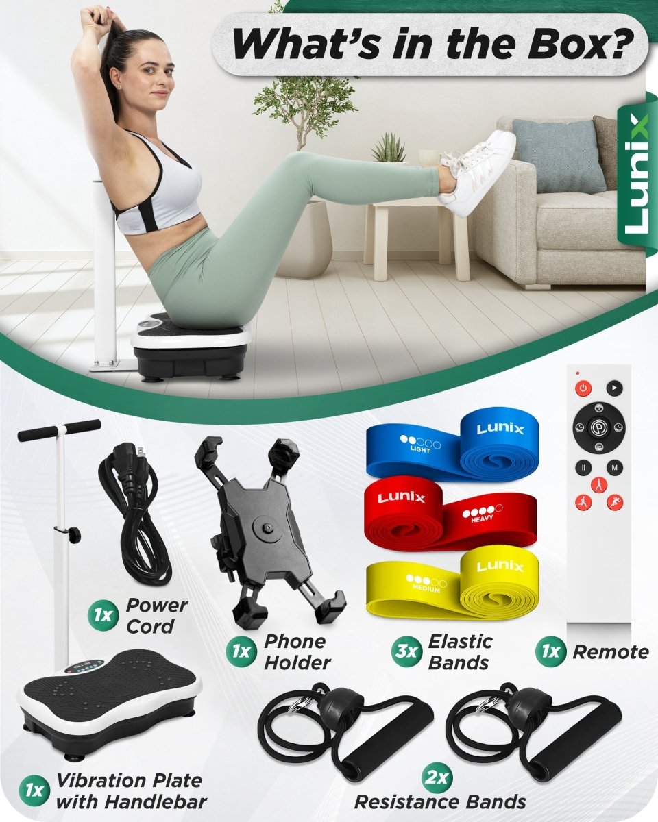 Vibration Plate Pearl White | Lunix - Vibration Plate - Lunix