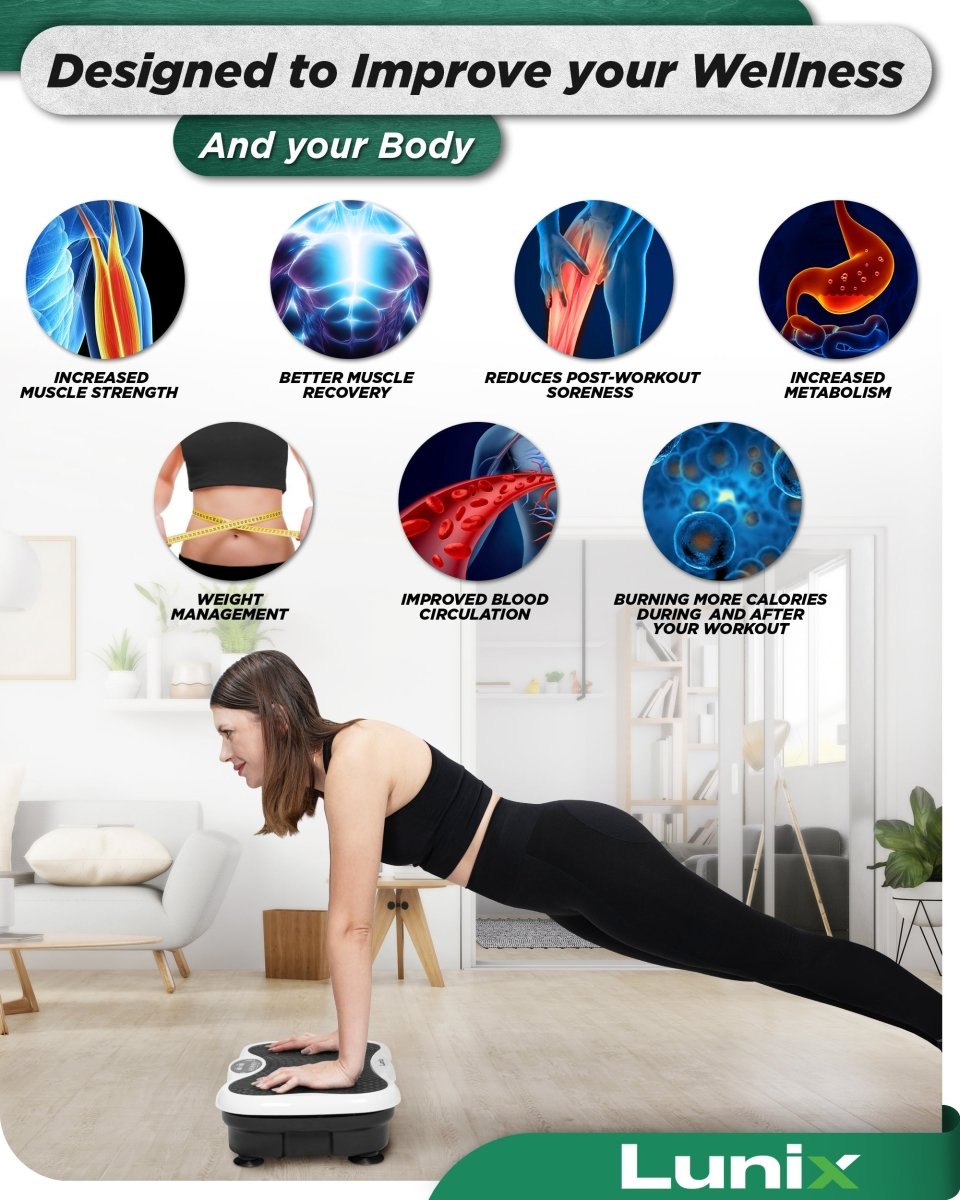 Vibration Plate Pearl White | Lunix - Vibration Plate - Lunix