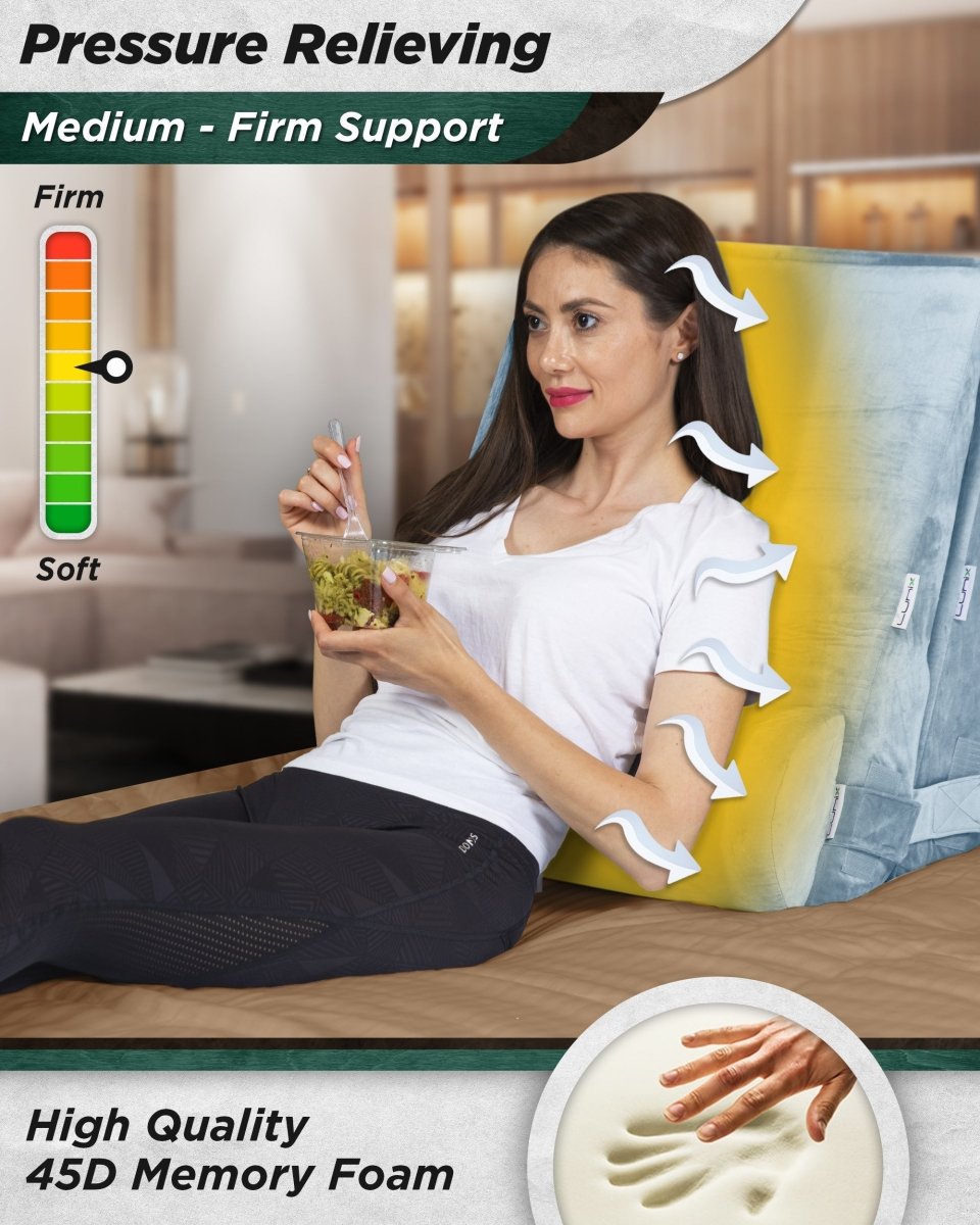 Wedge Pillow Set Cloud Gray | Lunix - Wedge Pillow Set - Lunix