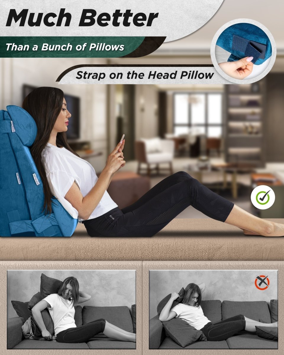 Wedge Pillow Set Ocean Blue | Lunix - Wedge Pillow Set - Lunix