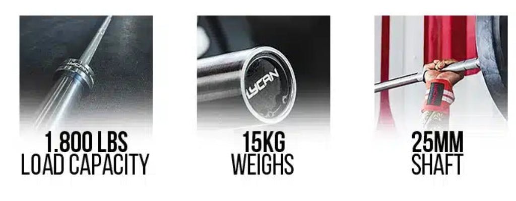 Lycan Fitness - Olympic Barbell - Weight Bar - Revive and Lift