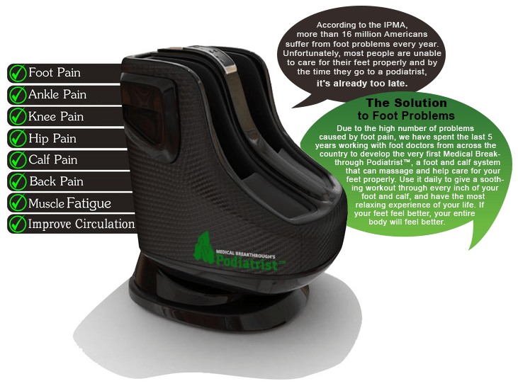 Foot Massager | (2X) Two Medical Breakthrough Podiatrist™ - Foot Massager - Medical Breakthrough