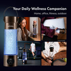Hydrogenator® Bottle with Handle - Brown - Hydrogen Water Bottle - Piurify