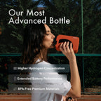Hydrogenator® Hydrogen Flask - Black - Hydrogen Water Bottle - Piurify