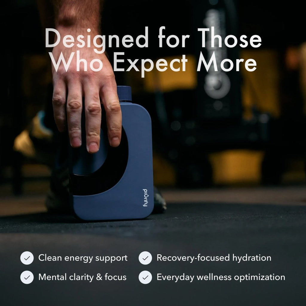 Hydrogenator® Hydrogen Flask - Black - Hydrogen Water Bottle - Piurify