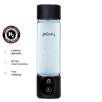 PIURIFY Hydrogenator® Hydrogen Water Bottle - Black - Hydrogen Water Bottle - Piurify