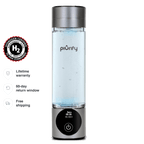 PIURIFY Hydrogenator® Hydrogen Water Bottle - Silver - Hydrogen Water Bottle - Piurify