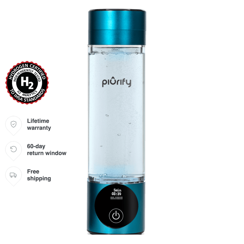 PIURIFY Hydrogenator® Hydrogen Water Bottle - Turquoise - Hydrogen Water Bottle - Piurify