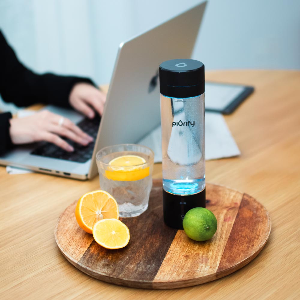 PIURIFY Hydrogenator® Hydrogen Water Bottle - Turquoise - Hydrogen Water Bottle - Piurify