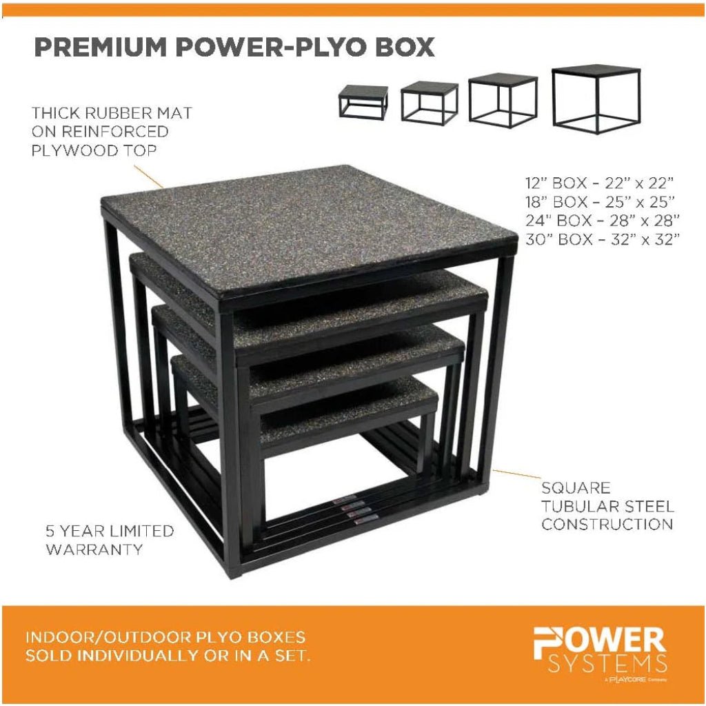 Power Systems - Premium Power Plyo Box - Plyo Box - Revive and Lift
