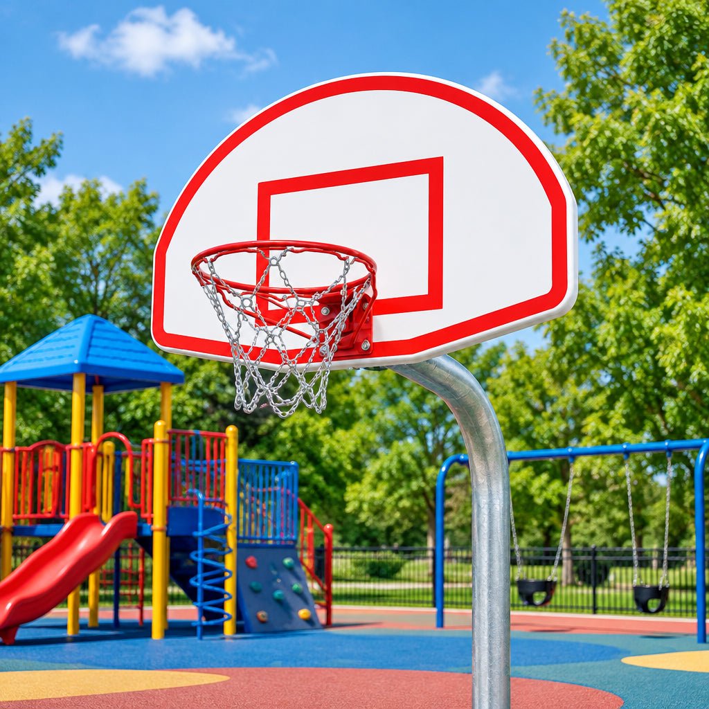 Heavy Duty Basketball Backstop | SportsPlay - Basketball Set - SportsPlay