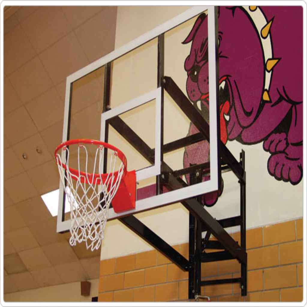 SportsPlay - Wall Mount Adjustable Basketball Set - Basketball Set