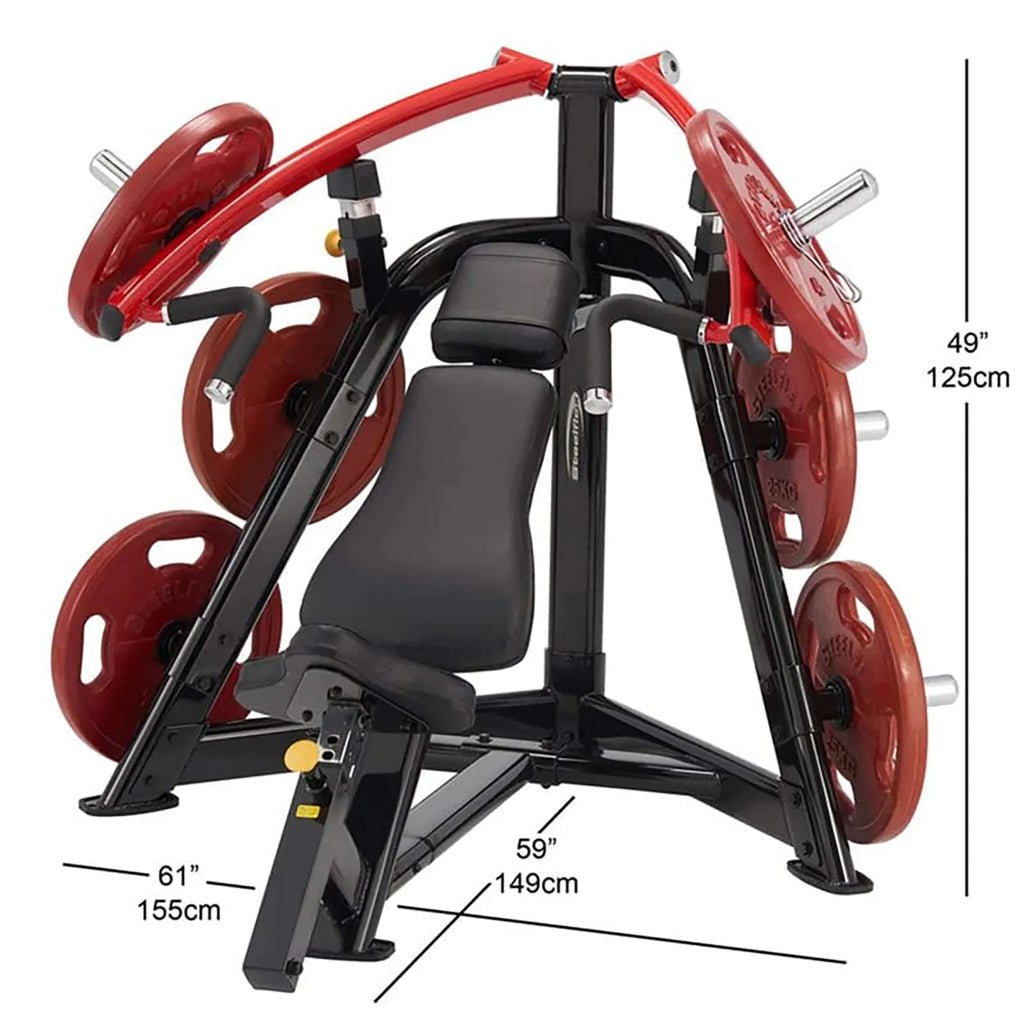 SteelFlex - Steelflex® PLIP Incline Chest Press Machine - Plate Loaded - Revive and Lift