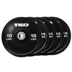 Black Competition Rubber Bumper Plates | TKO - Bumper Plates - TKO Strength & Performance