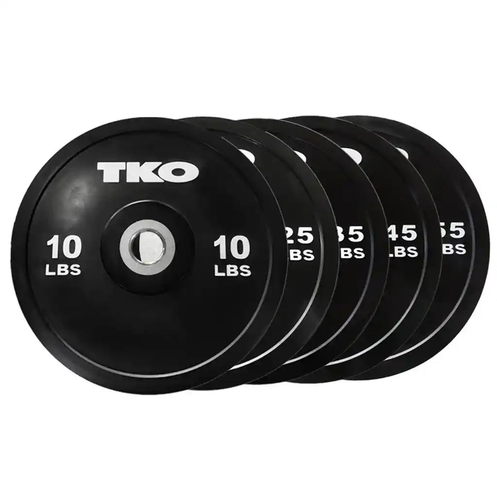 Black Competition Rubber Bumper Plates | TKO - Bumper Plates - TKO Strength & Performance