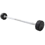 Rubber Straight Fixed Barbells | TKO - Fixed Barbell Set - TKO Strength & Performance