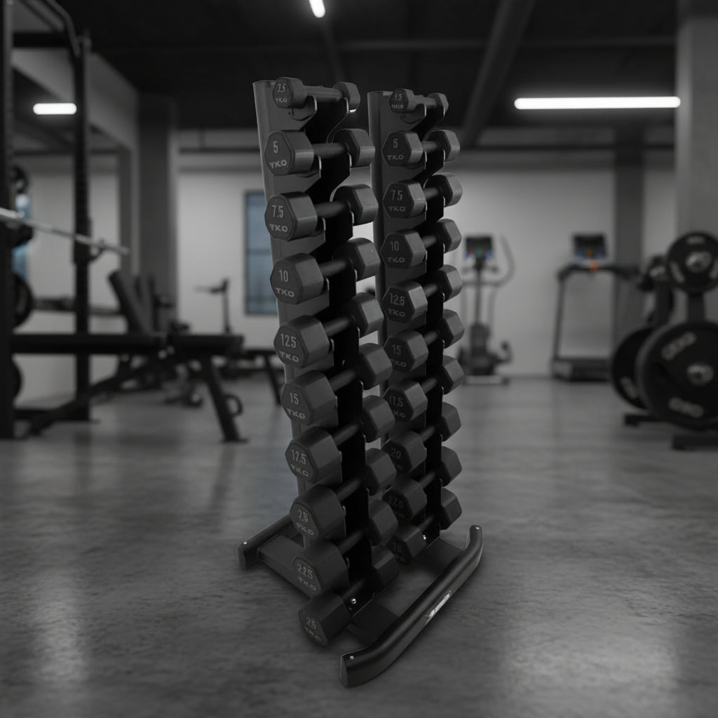 Rubber Studio Dumbbell Set | TKO - Dumbbell Set - TKO Strength & Performance