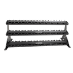 5–150 lb Commercial Dumbbell Set with 3 - Tier Rack | TKO - Dumbbell Set - TKO Strength & Performance