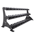 5–150 lb Commercial Dumbbell Set with 3 - Tier Rack | TKO - Dumbbell Set - TKO Strength & Performance