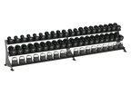 5–150 lb Commercial Dumbbell Set with 3 - Tier Rack | TKO - Dumbbell Set - TKO Strength & Performance