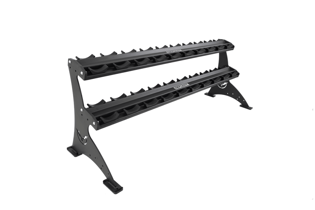 5–150 lb Commercial Dumbbell Set with 2 - Tier Rack | TKO - Dumbbell Set - TKO Strength & Performance