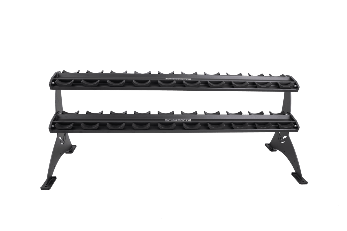 5–150 lb Commercial Dumbbell Set with 2 - Tier Rack | TKO - Dumbbell Set - TKO Strength & Performance